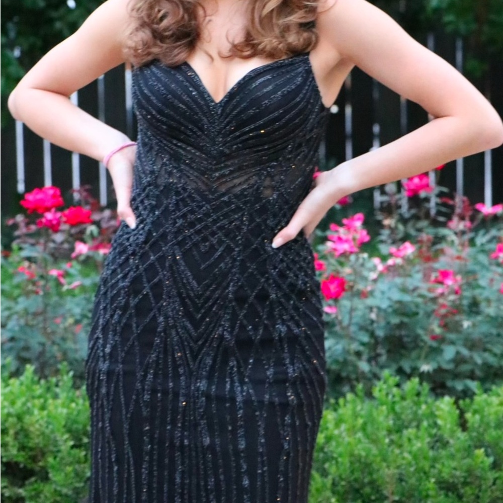 Cinderella Divine Black Prom Dress